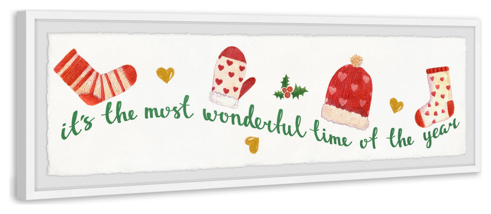 "Tis the Season" Framed Painting Print, 45x15
