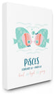 The Kids Room Fun Modern Zodiac Pisces Fish Canvas Wall Art, 24"x30"