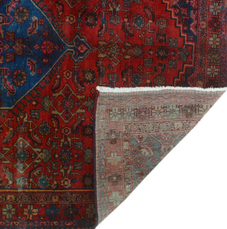 Semi Antique Krishma Red/Navy Rug, 4'5x6'4
