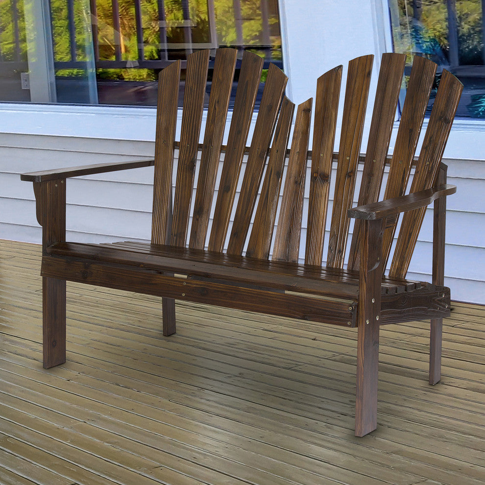 Rockport Loveseat, Burnt Brown