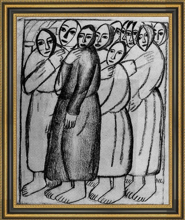 Kazimir Malevich Peasant Women Church