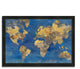 "Golden World" By Albena Hristova, Framed Painting Print, Ready To Hang