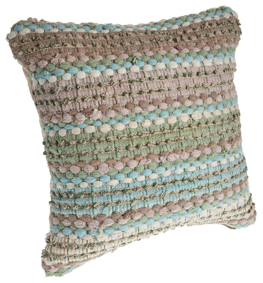Verdant Weave Throw Pillow