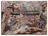 Lounging Ladies Canvas Wall Art