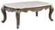Lv00302, Coffee Table, Marble Top and Antique Bronze Finish, Elozzol