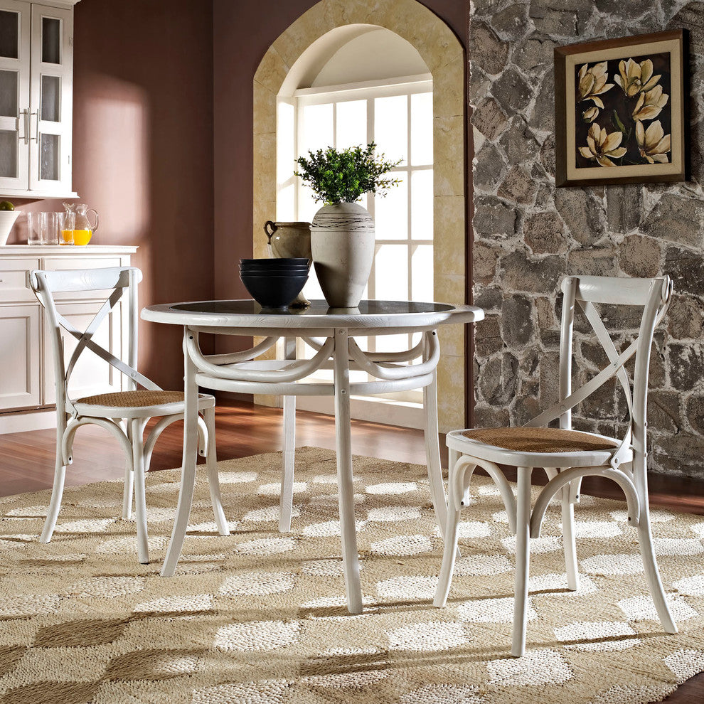 Modern Contemporary Kitchen Dining Table White