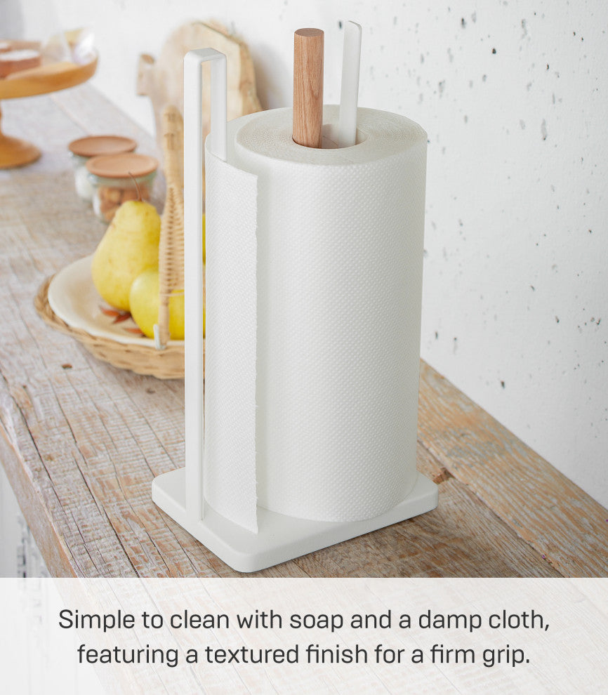 Tosca One-Handed-Tear Paper Towel Holder, White