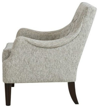 Madison Park Qwen Button Tufted Chair, Gray