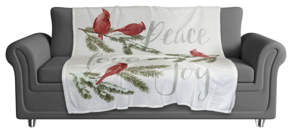 Peace Love Joy 3 50x60 Coral Fleece Blanket