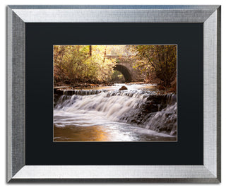 Jason Shaffer 'Avon Falls' Matted Framed Art, Silver Frame, Black Mat, 20x16