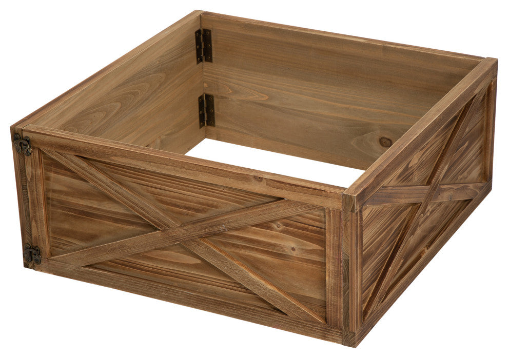 Natural Wooden Tree Collar, 26"Lx26"W