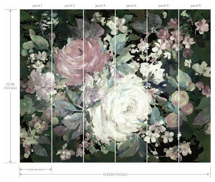 Impressionist Floral Mural
