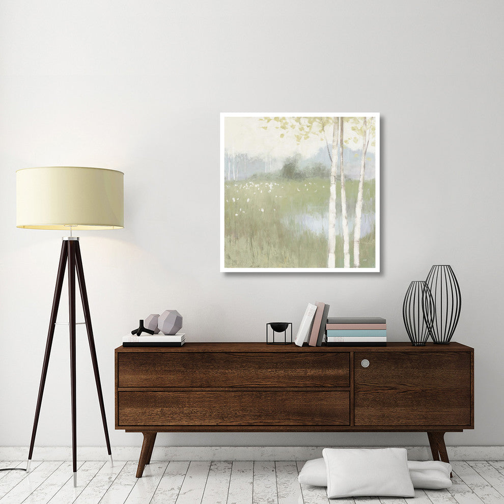 "Spring Fling II Cool" Digital Paper Print by Julia Purinton, 38"x38"