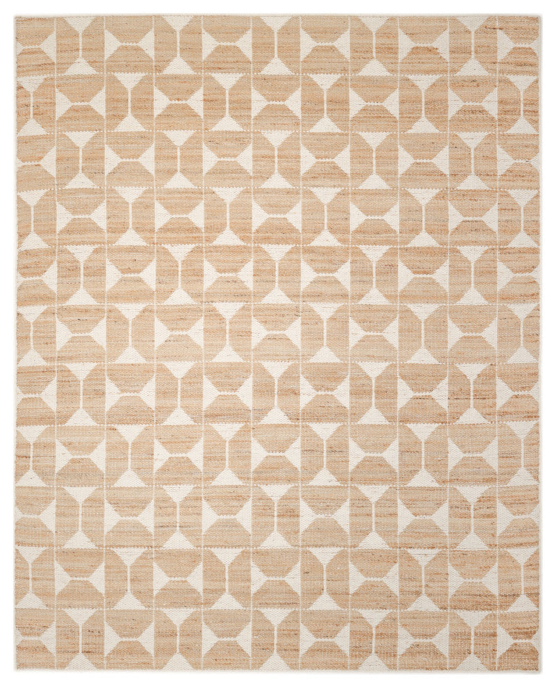 Elle Handmade Area Rug Ivory, 8' 0" X 10' 0"