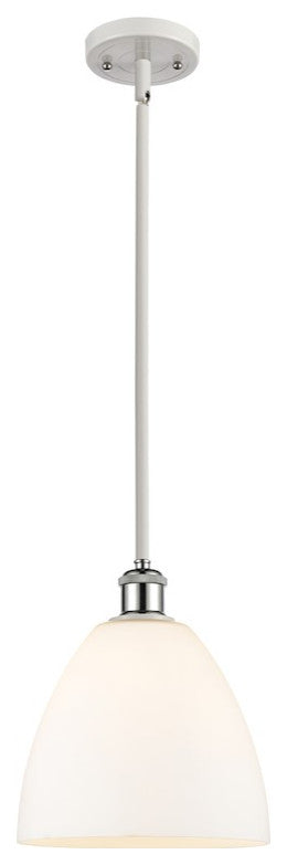 Innovations 516-1S-WPC-GBD-91 1 Light Pendant, White, Polished Chrome