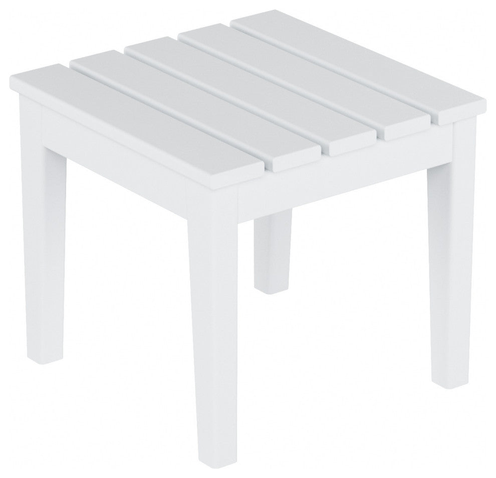 WestinTrends 3PC Outdoor Patio Adirondack Rocking Chair, Side Table Set, White