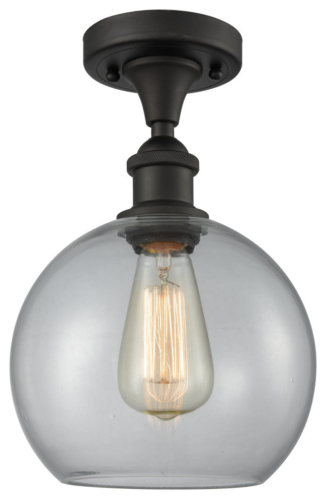 Innovations Lighting 516-1C-OB-G122-8 Athens 1 Light 8" Semi-Flush Mount