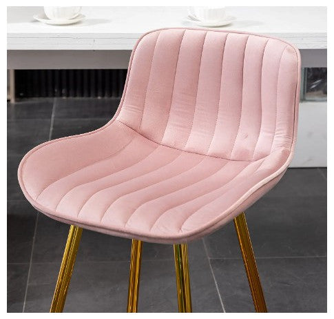 2pcs Pink Bar Stools, 29" Bar Height Stools