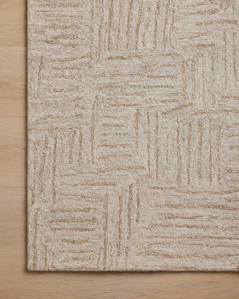 Chris Loves Julia x Loloi Polly Smoke / Sand 3''-6" x 5''-6" Accent Rug