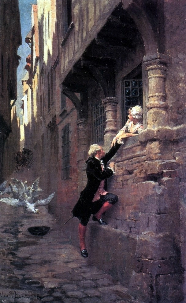 Maurice Leloir L'Escalade, 18"x27" Gallery Wrapped Canvas Print