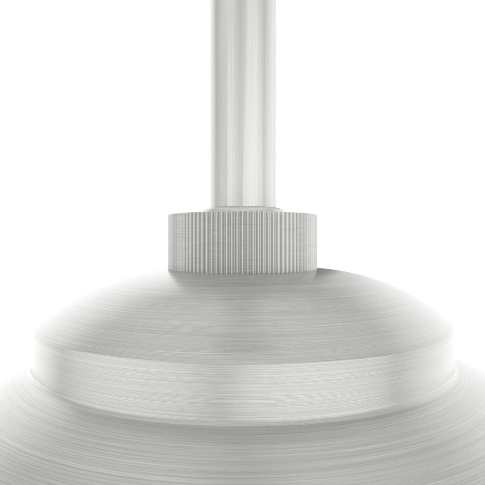 Hunter Hepburn Brushed Nickel 1-Light Mini Pendant Ceiling-Light Fixture