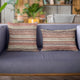 Plutus Multi-Color Stripe Luxury Throw Pillow, 24"x24"