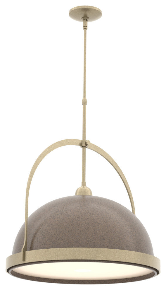Atlas Large Pendant, Soft Gold, Bronze, Standard Height