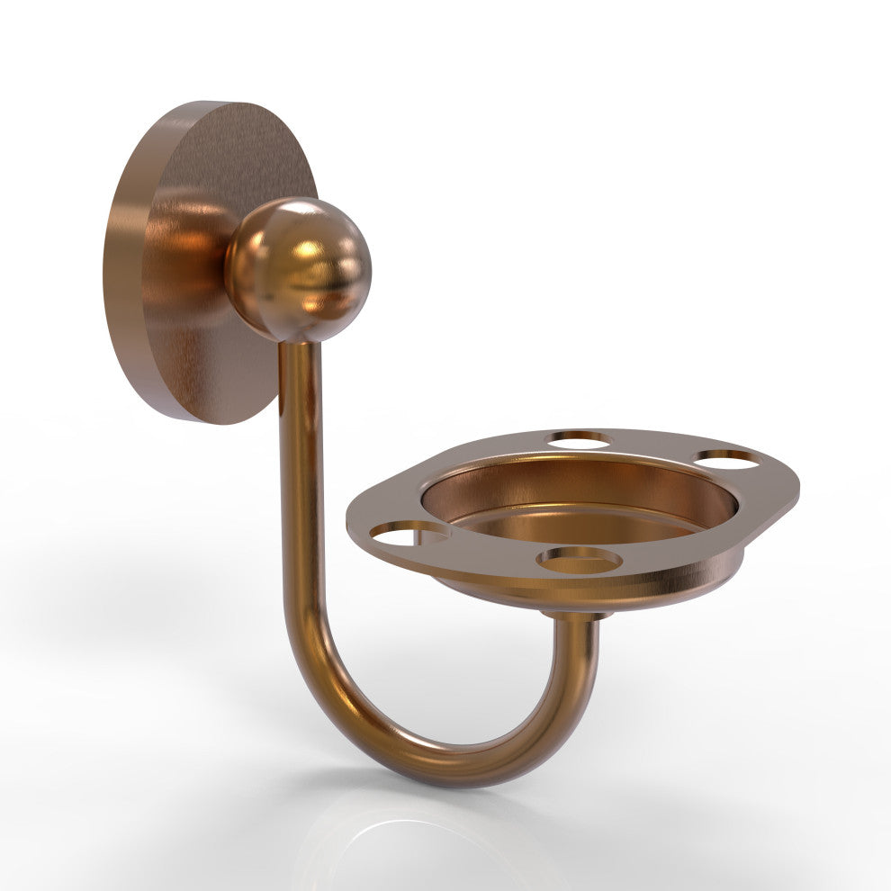 Prestige Skyline Toothbrush and Tumbler Holder, Brushed Bronze