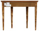 Hampton Burl Wood Demilune 36" Console Table, Brown