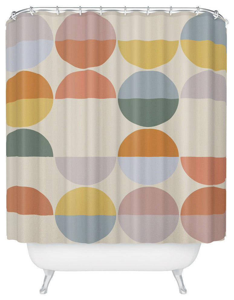 Alisa Galitsyna Pastel Geometric Shapes 2 Shower Curtain