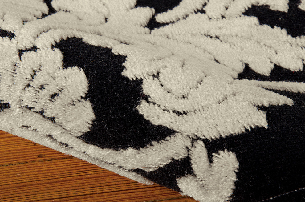 Nourison GRAPHIC ILLUSIONS 145 BLACK RUG