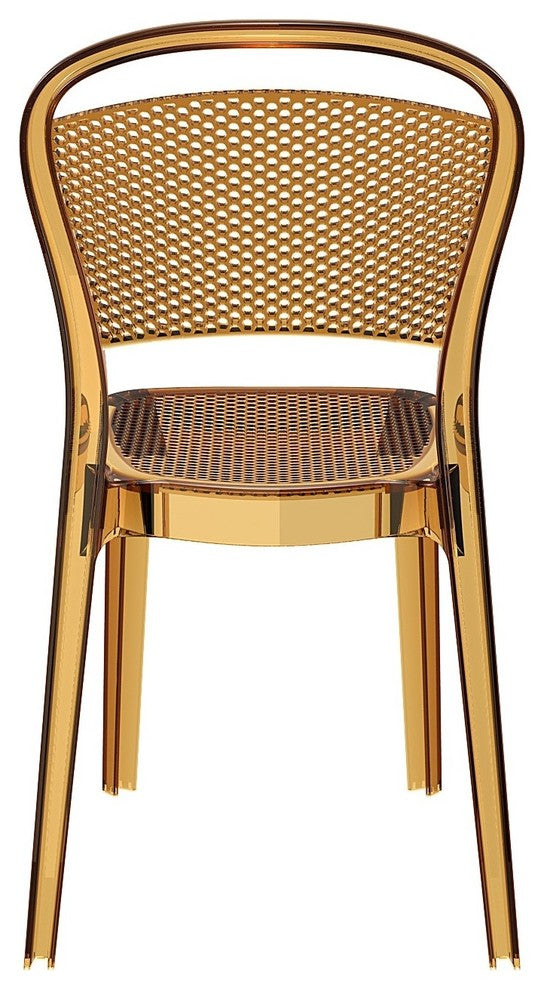 Compamia Bee Dining Chairs, Set of 2, Transparent Amber