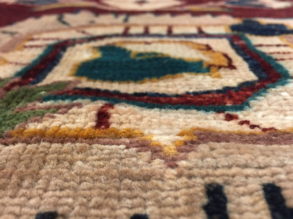 Peshawar Karema Red/Blue Rug, 8'10x11'10