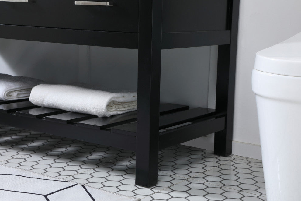 Home Living 22" Farmhouse Black-Light Bathroom Vanity