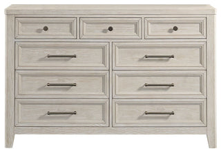 Carlson Pine 9-Drawer Dresser, Washed Linen