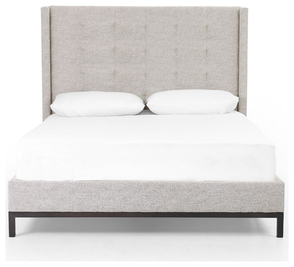 Newhall Bed-55"-Plushtone Linen-King