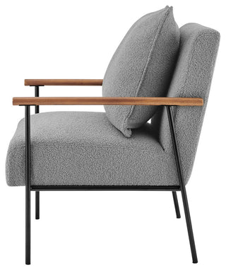 Quinton Fabric Accent Arm Chair, Gray