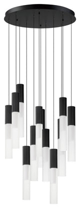 ET2 E11019-144 Reeds 21"W LED Multi Light Pendant - Black
