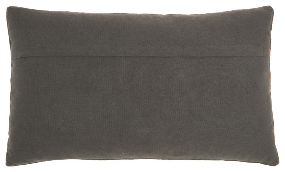 Brilliant Dark Gray lumbar Pillow