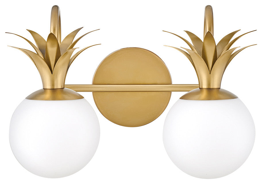 Hinkley Palma Two Light Vanity Heritage Brass