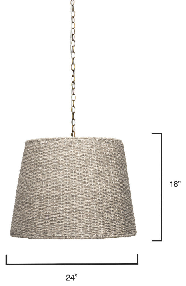 Willow Seagrass 2-Light Chandelier
