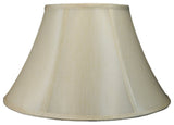 Faux Silk Bell Lamp Shade, 8x16x10", Cream