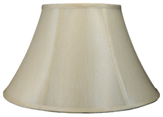 Faux Silk Bell Lamp Shade, 8x16x10", Cream