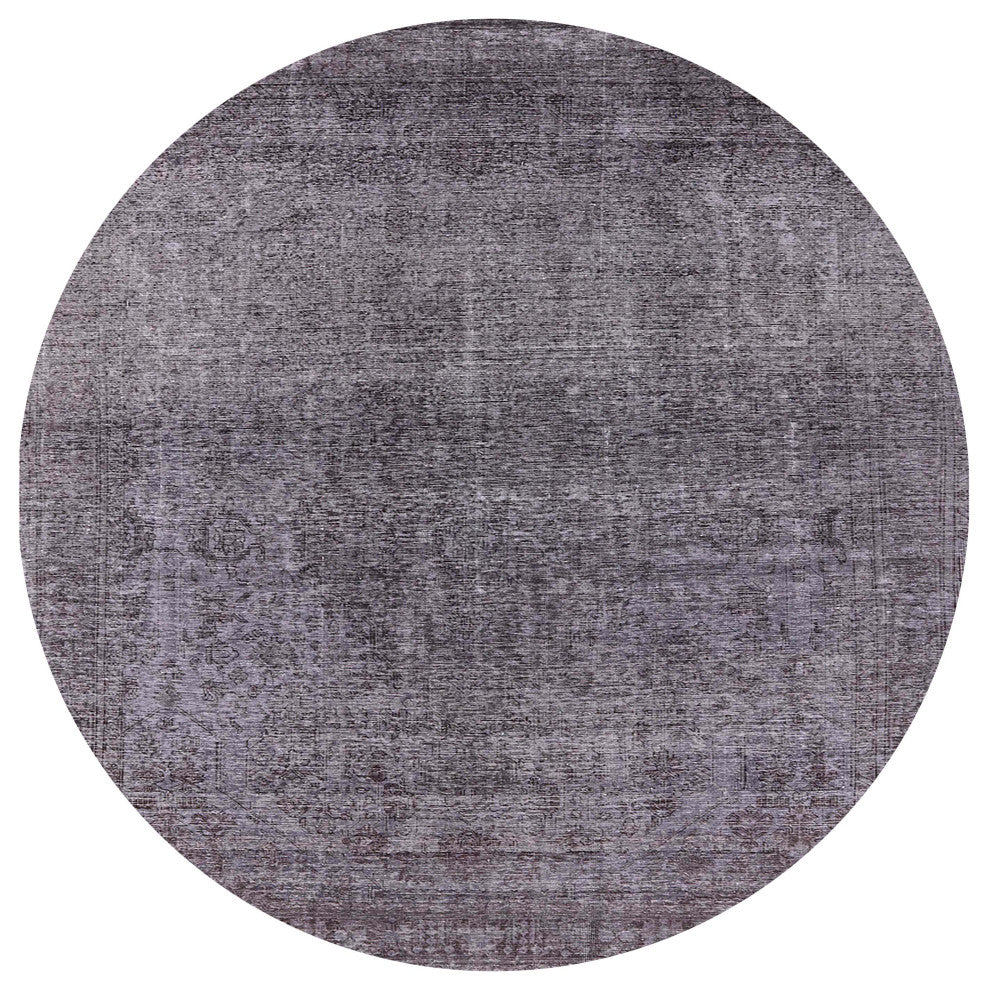 Ahgly Company Indoor Round Mid-Century Modern Area Rugs, 8' Round