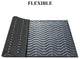 Wavy 100% Rubber Clean Step Scraper Doormat, 24"x36"