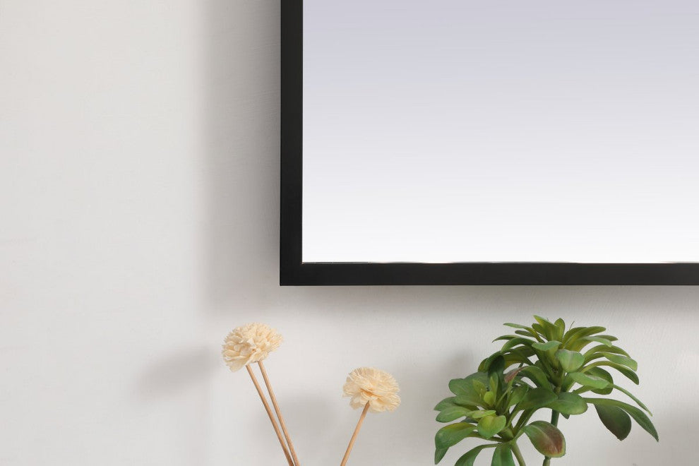 Modern Black Led Mirror