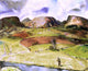 Julian Walbridge Rix Trout Stream and Mountains Wall Decal