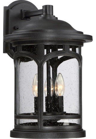 Marblehead 3-Light Outdoor Lantern, Mystic Black