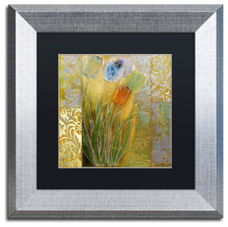 Color Bakery 'Emily I' Art, Silver Frame, Black Matte, 11"x11"