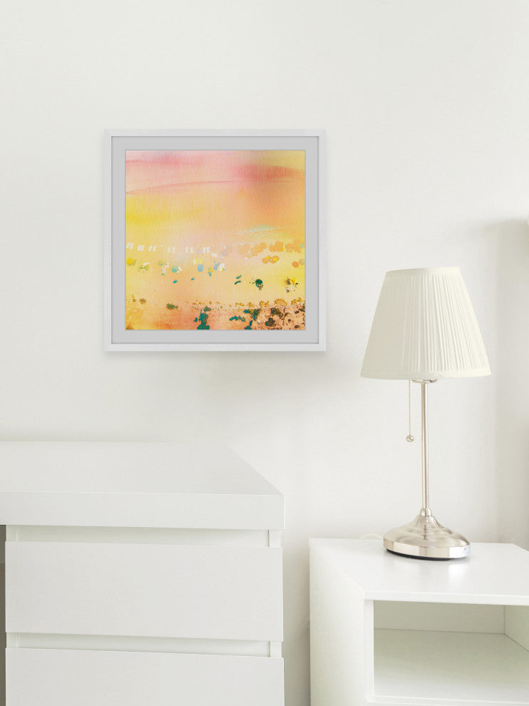 "High Sun" Framed Painting Print , 18"x18"